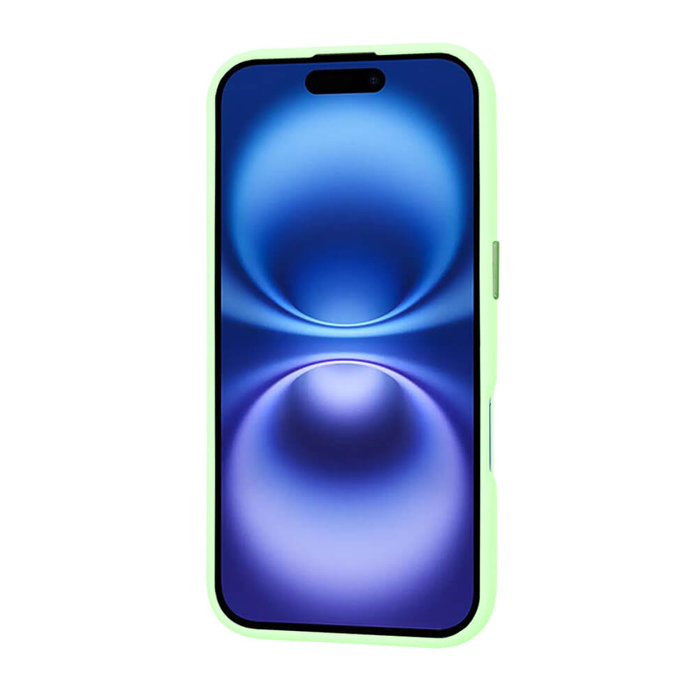 Techsuit iPhone 16 - HaloFrost Series MagSafe - Σκληρή Θήκη με Πλαίσιο Σιλικόνης - Light Green