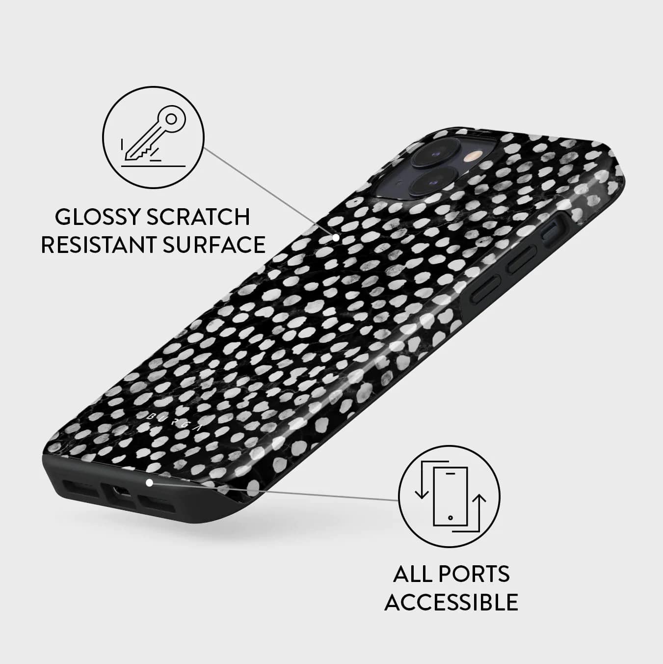 Burga iPhone 14 Plus Fashion Tough Σκληρή Θήκη - Night Sky