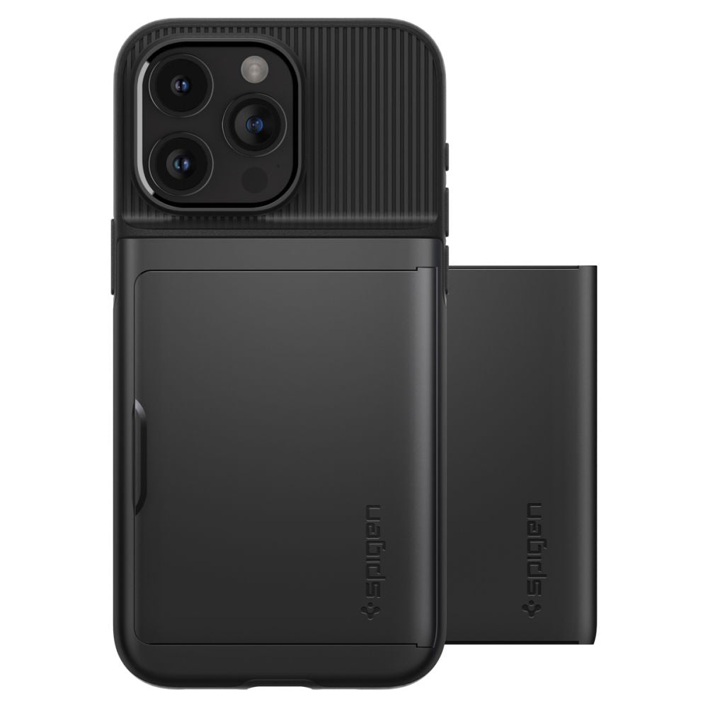 Spigen iPhone 15 Pro Slim Armor CS Σκληρή Θήκη - Black
