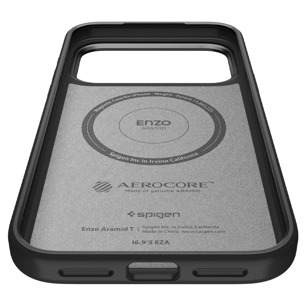 Spigen iPhone 17 Pro Max - Enzo Aramid T Mag - Σκληρή Θήκη Aramid Fiber με MagSafe - Black