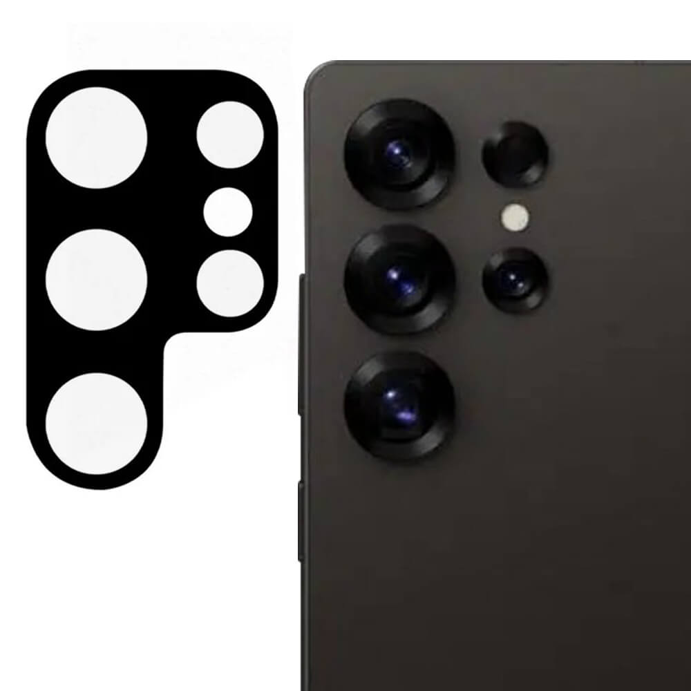 Techsuit Samsung Galaxy S25 Ultra - Προστασία Καμερών - Αντιχαρακτικό Γυαλί - Black