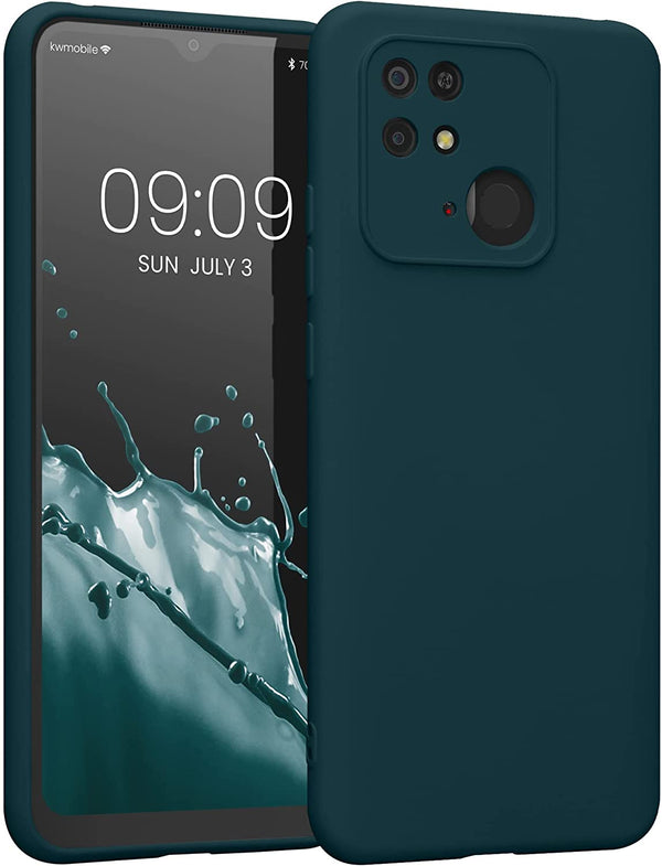 KW Xiaomi Redmi 10C Θήκη Σιλικόνης Rubberized TPU - Matte Petrol - 59229.57