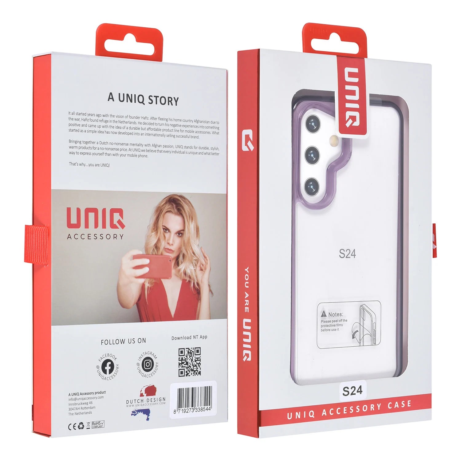 Tuniq Samsung Galaxy S24 - Σκληρή Θήκη με Πλαίσιο Σιλικόνης - Purple