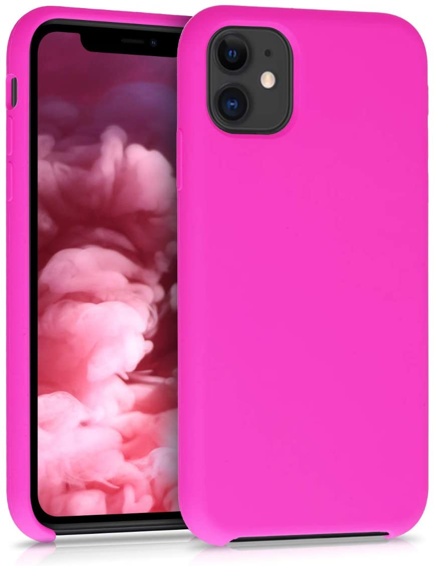 KW iPhone 11 Θήκη Σιλικόνης Rubber TPU - Fuchsia - 49724.135