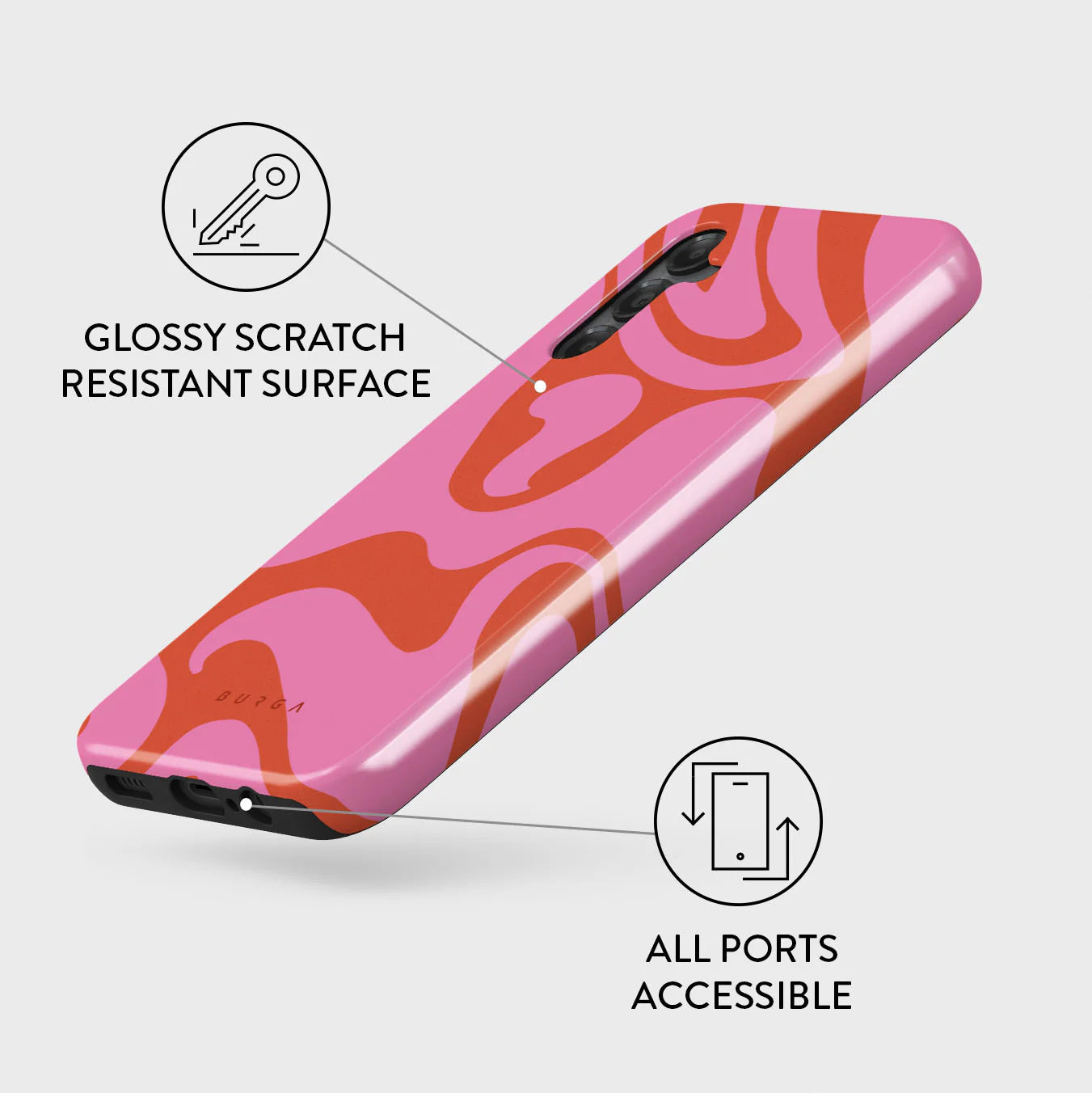 Burga Samsung Galaxy A15 4G / A15 5G Fashion Tough Σκληρή Θήκη - Ride the Wave