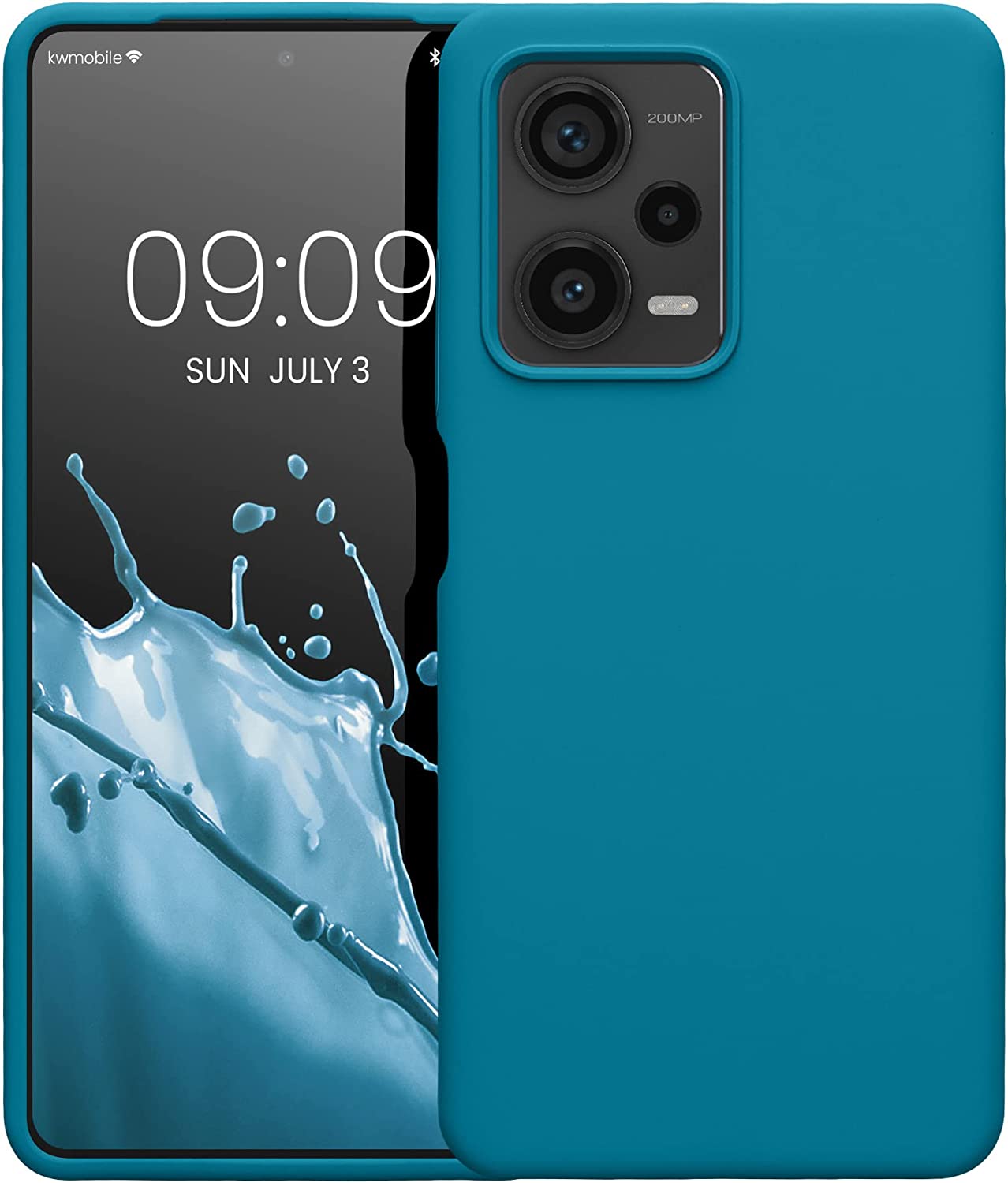 KW Xiaomi Redmi Note 12 Pro+ Θήκη Σιλικόνης Rubberized TPU - Caribbean Blue - 60691.224