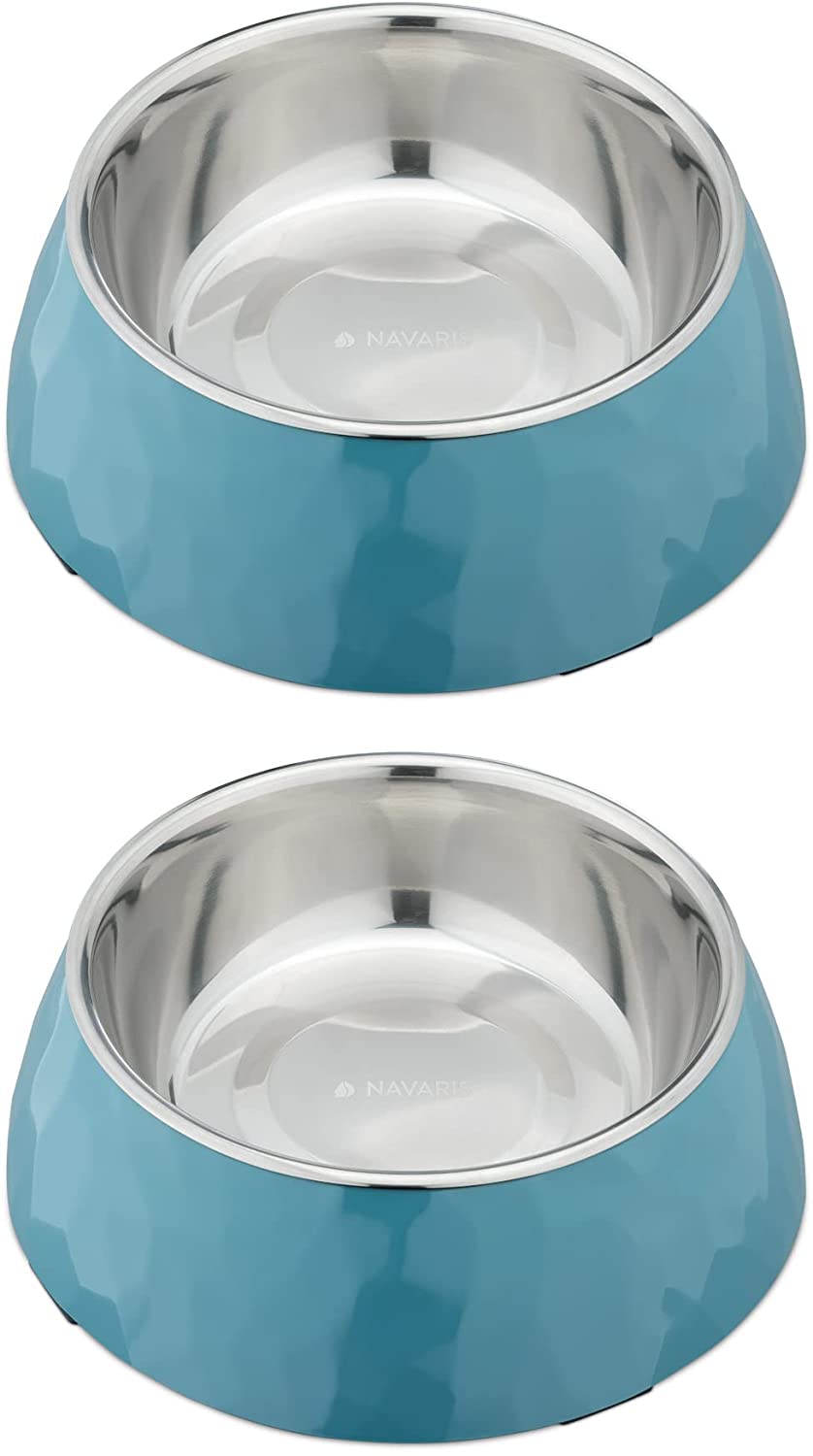 Navaris Σετ με 2 Μπολ για Κατοικίδια - Blue - 55862.1.04
