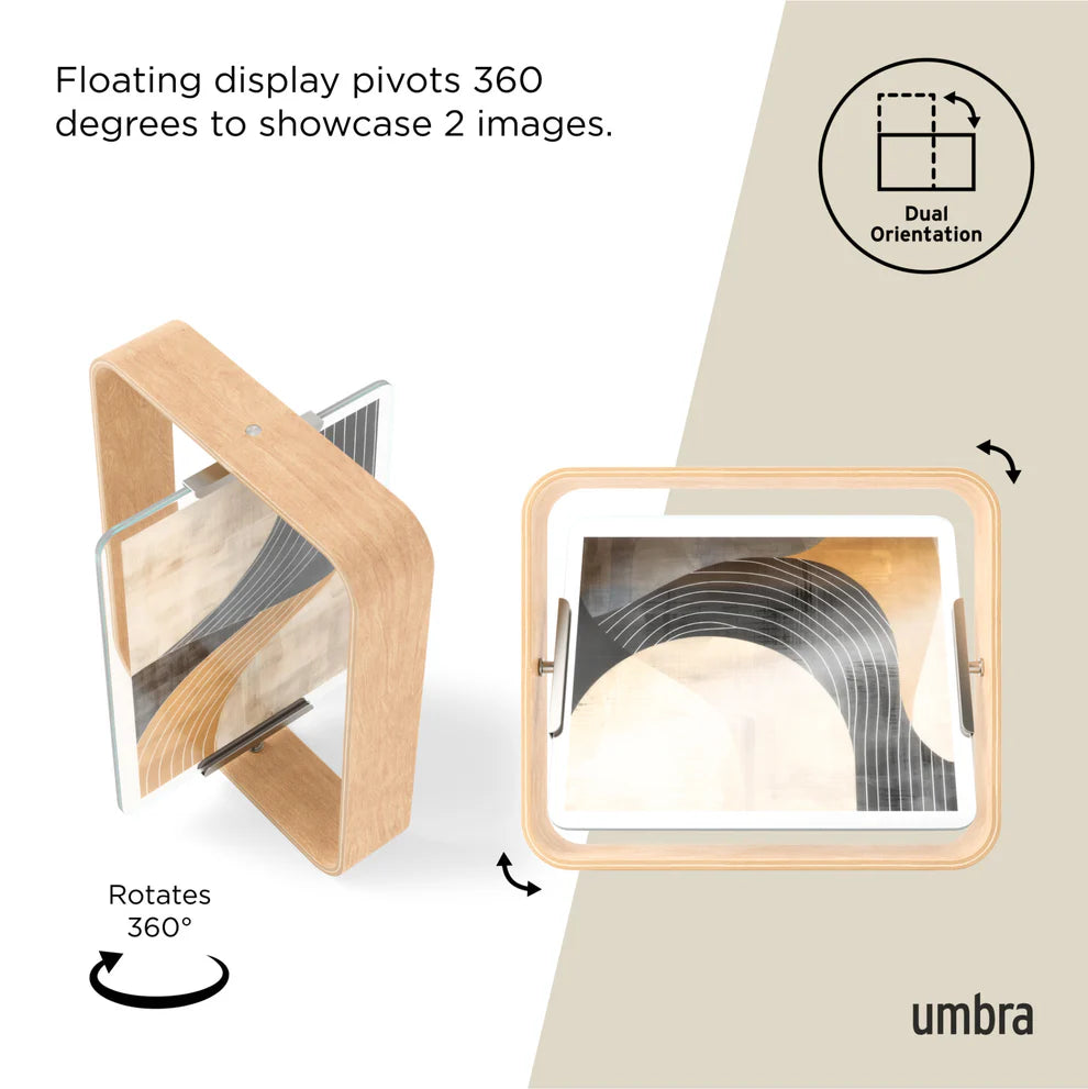 Umbra Bellwood Περιστρεφόμενη Κορνίζα - 22 x 16 x 5cm - Natural