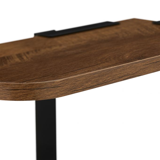 Relaxdays Γωνιακό Ράφι Τοίχου - 42,5 x 26,5 x 26,5 cm - Brown / Black - 4052025338848