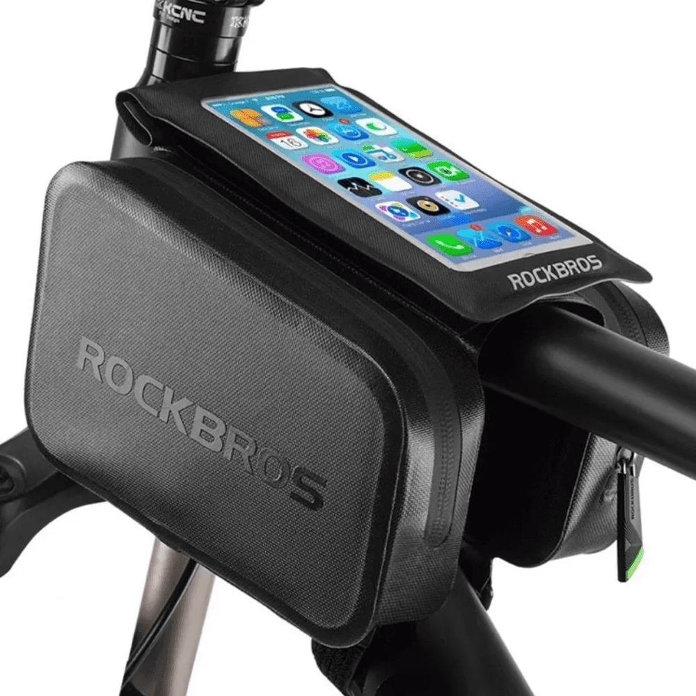 RockBros AS - 006BK Αδιάβροχη Βαλίτσα Ποδηλάτων με Θήκη για Κινητό - Black