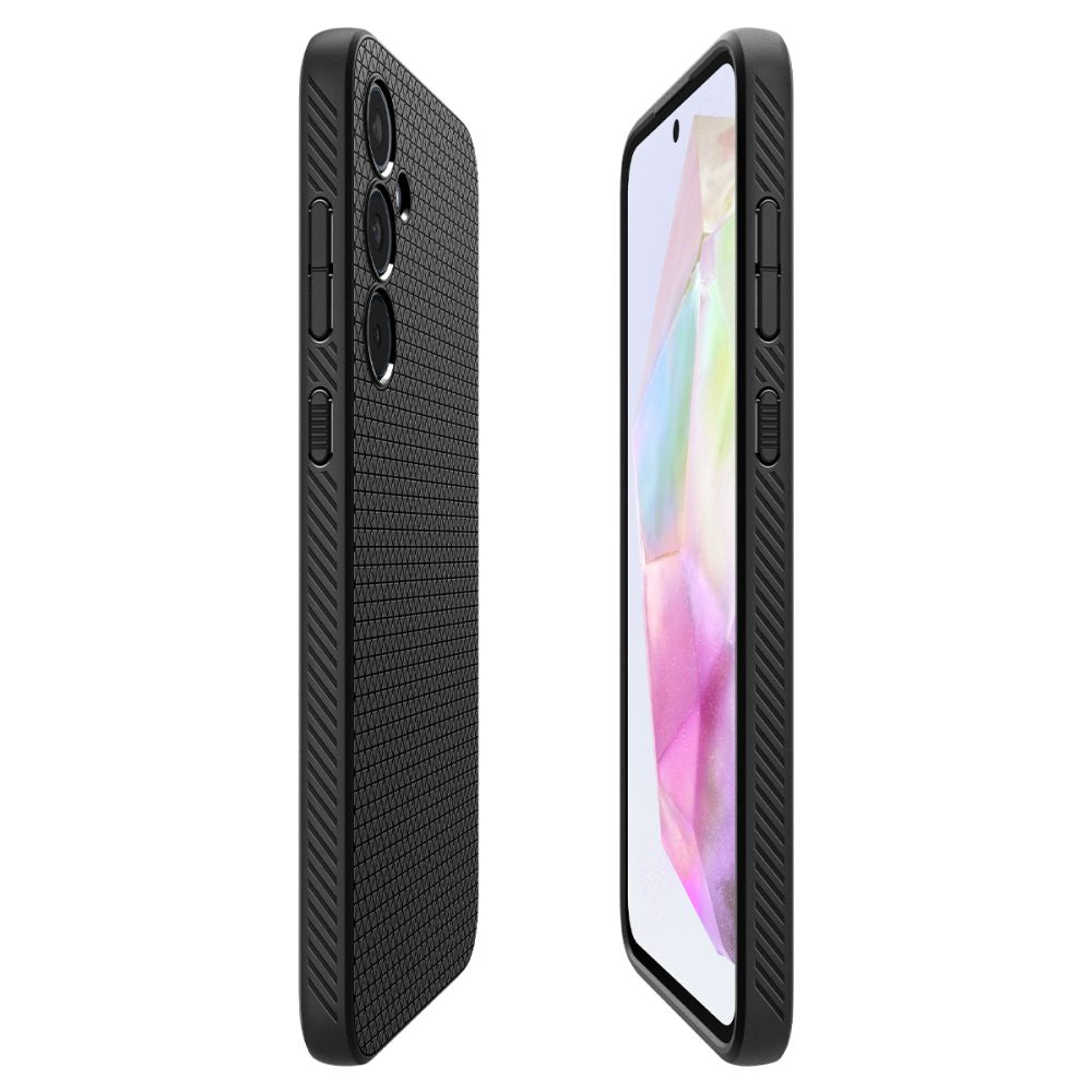 Spigen Samsung Galaxy A35 5G Liquid Air Θήκη Σιλικόνης - Matte Black