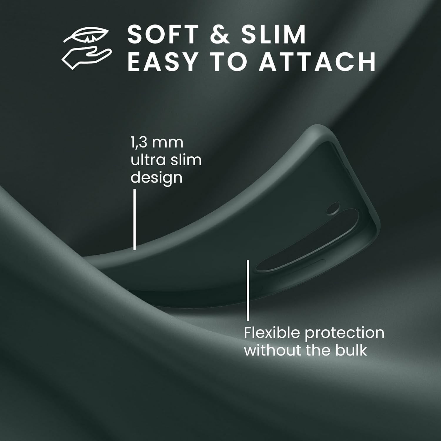 KW Samsung Galaxy A55 5G Λεπτή Θήκη Σιλικόνης TPU - Moss Green