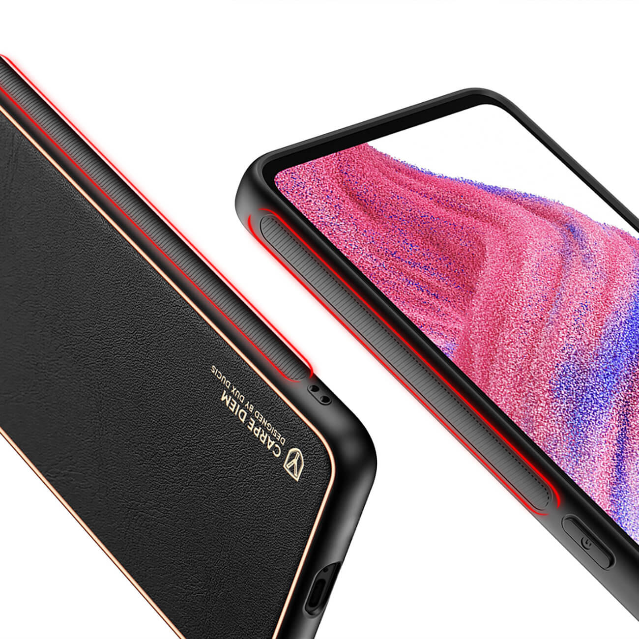 Dux Ducis Samsung Galaxy A53 5G Yolo Elegant Series Θήκη με Επένδυση Συνθετικού Δέρματος - Black