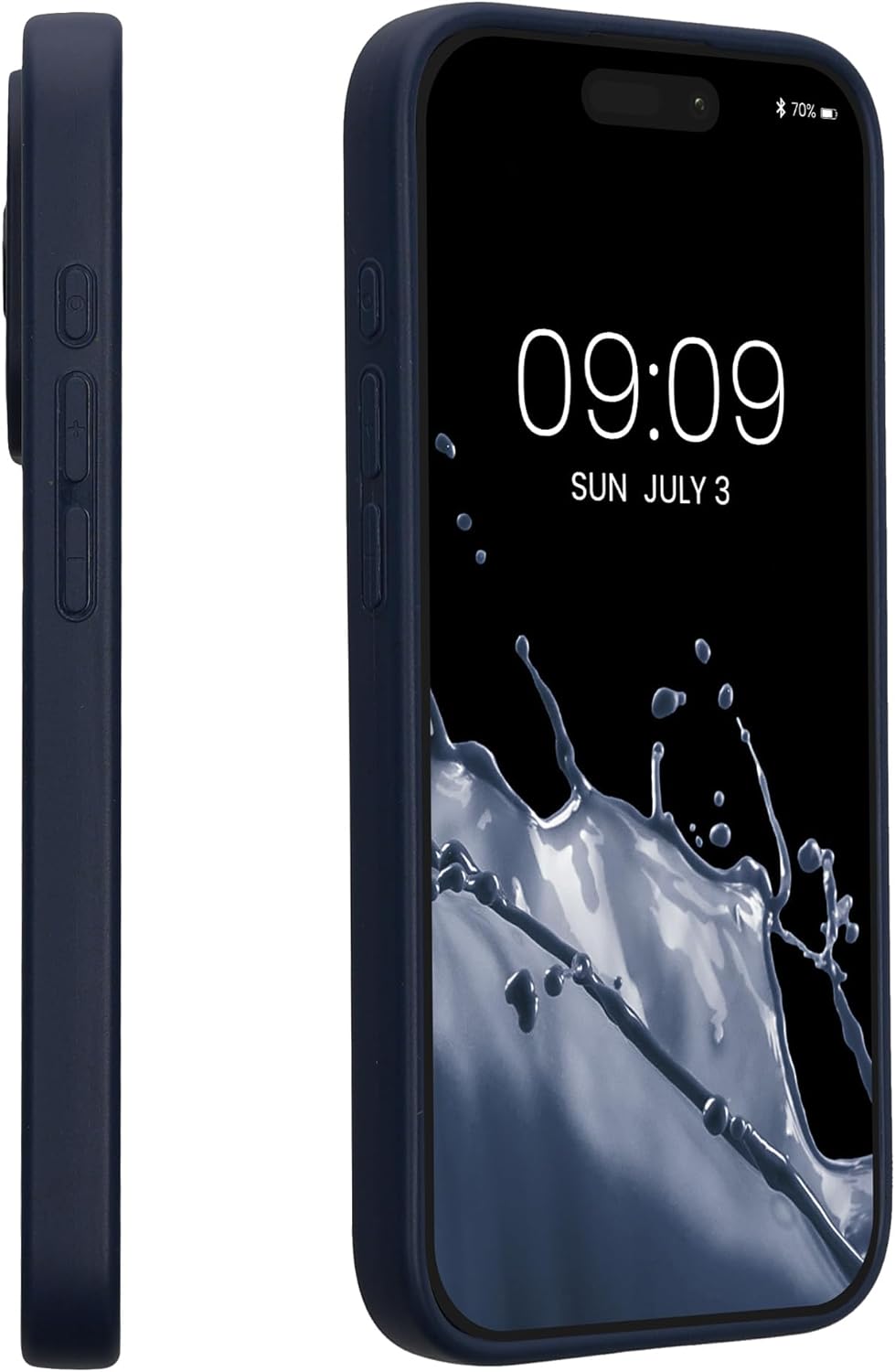 Kalibri iPhone 15 Pro Θήκη Σιλικόνης TPU με Ανακυκλώσιμο και Βιοδιασπώμενο Υλικό - Dark Blue