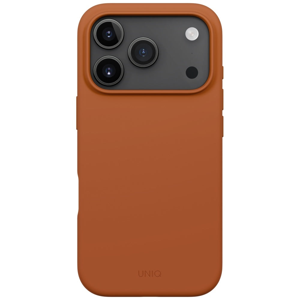 Uniq iPhone 17 Pro - Lino - Θήκη Σιλικόνης με MagSafe - Orange