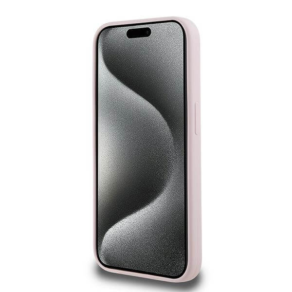 Karl Lagerfeld iPhone 15 Pro Max - Silicone Karl and Choupette - Θήκη Σιλικόνης με MagSafe - Pink - KLHMP15XSKCHPPLP