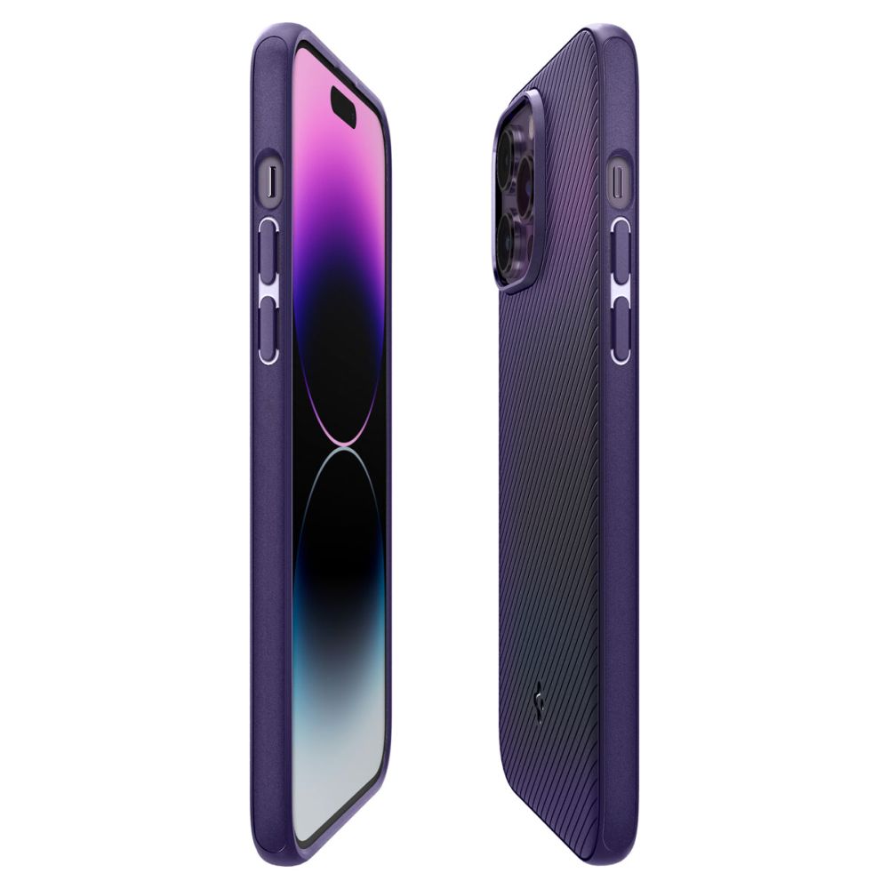 Spigen iPhone 14 Pro Max Mag Armor Σκληρή Θήκη Aramid Fiber με MagSafe - Deep Purple