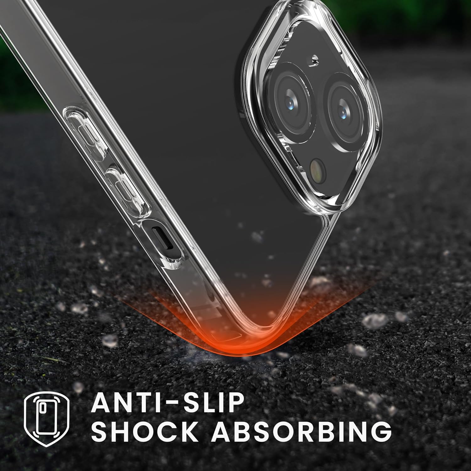 KW iPhone 15 Σετ με 1 Θήκη, 2 Αντιχαρακτικά Γυαλιά Οθόνης και 2 Αντιχαρακτικά Γυαλιά για την Κάμερα - Διάφανα - 62025.03