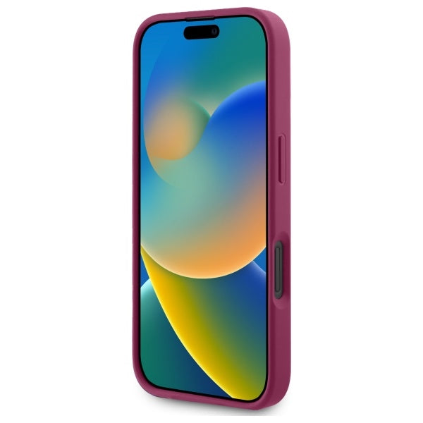 Guess iPhone 16 - Fixed Glitter Big 4G - Σκληρή Θήκη με Πλαίσιο Σιλικόνης - Purple - GUHCP16SHG4SGU