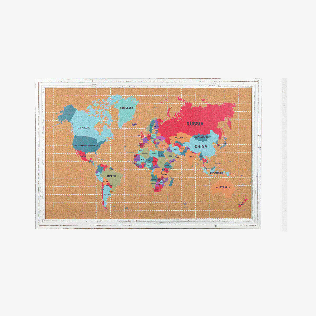 Navaris Πίνακας Ανακοινώσεων από Φελλό - 90 x 60 cm - Design World Map - 52178.01.7