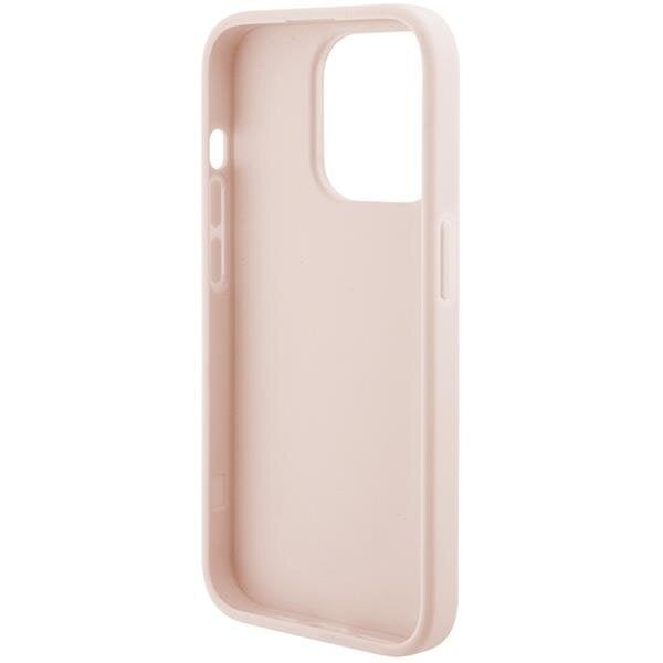 Karl Lagerfeld iPhone 15 Pro Max - Quilted K Pattern Θήκη με Επένδυση Συνθετικού Δέρματος - Pink - KLHCP15XPQKPMP