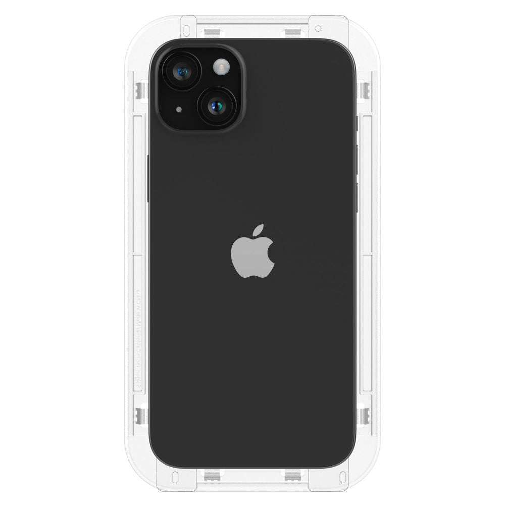 Spigen iPhone 15 Glas.TR EZ Fit FC 0.3mm 2.5D 9H Case Friendly Full Screen Tempered Glass Αντιχαρακτικό Γυαλί Οθόνης - Black - AGL06908