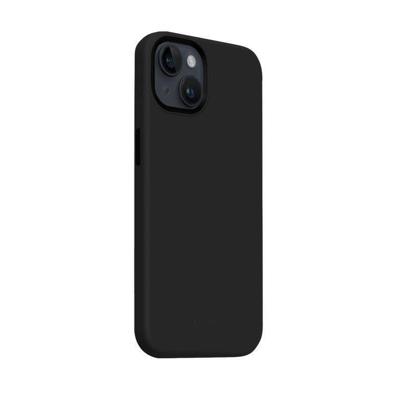 Crong iPhone 15 Plus Color Cover Lux Magnetic - Θήκη Σιλικόνης με MagSafe - Black