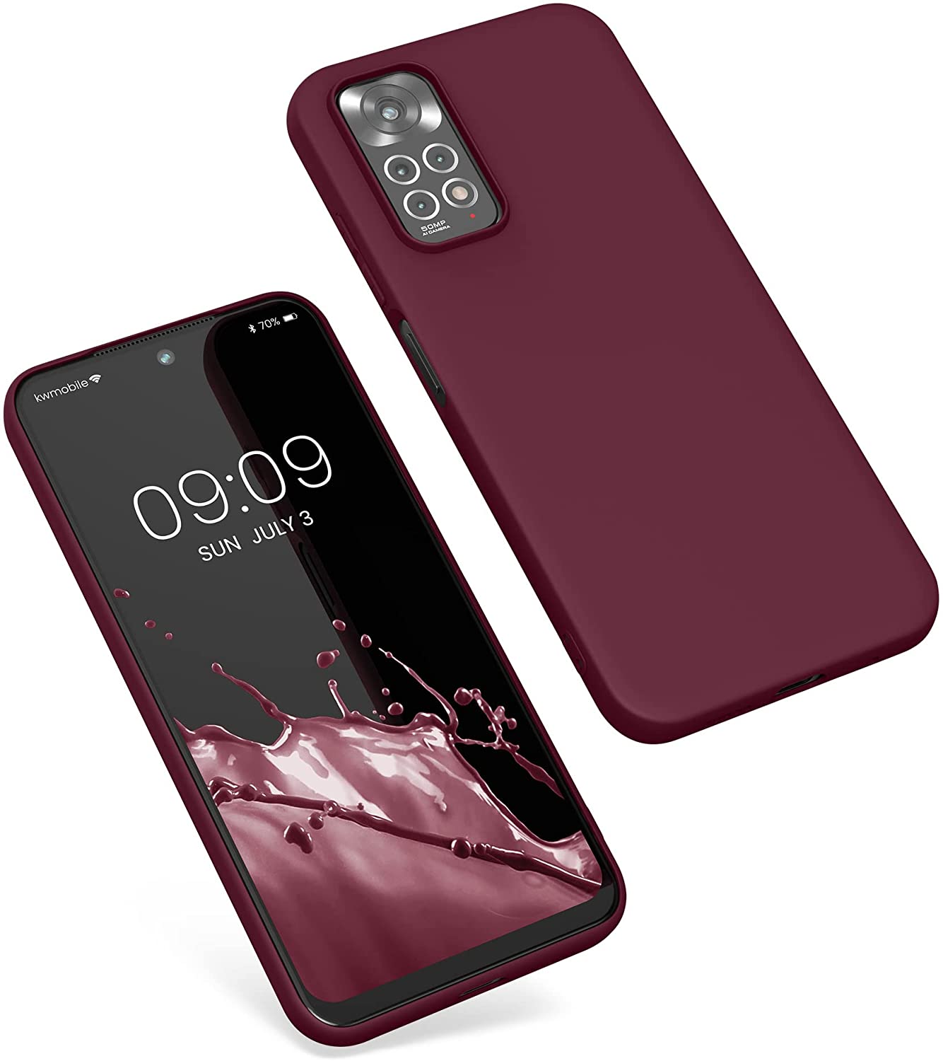 KW Xiaomi Redmi Note 11 / Redmi Note 11S Θήκη Σιλικόνης TPU - Tawny Red - 57368.190