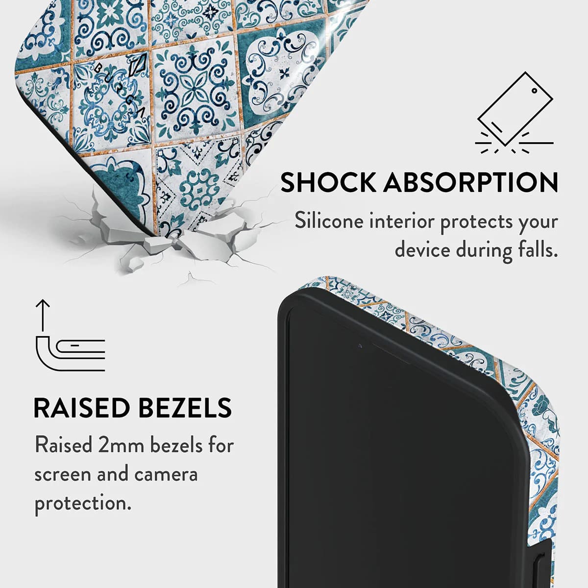 Burga iPhone 14 Plus Fashion Tough Σκληρή Θήκη - Tropical Oasis