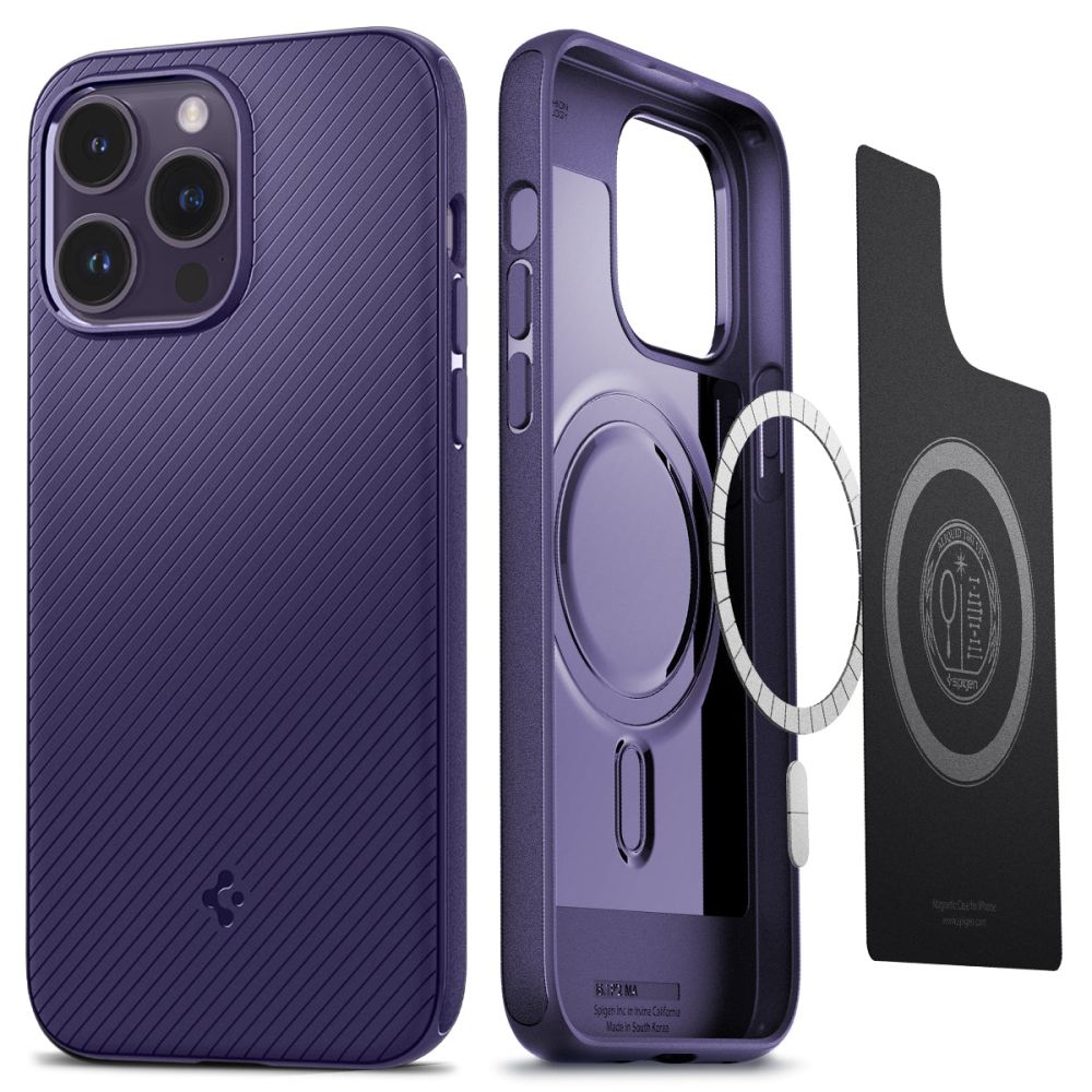 Spigen iPhone 14 Pro Max Mag Armor Σκληρή Θήκη Aramid Fiber με MagSafe - Deep Purple