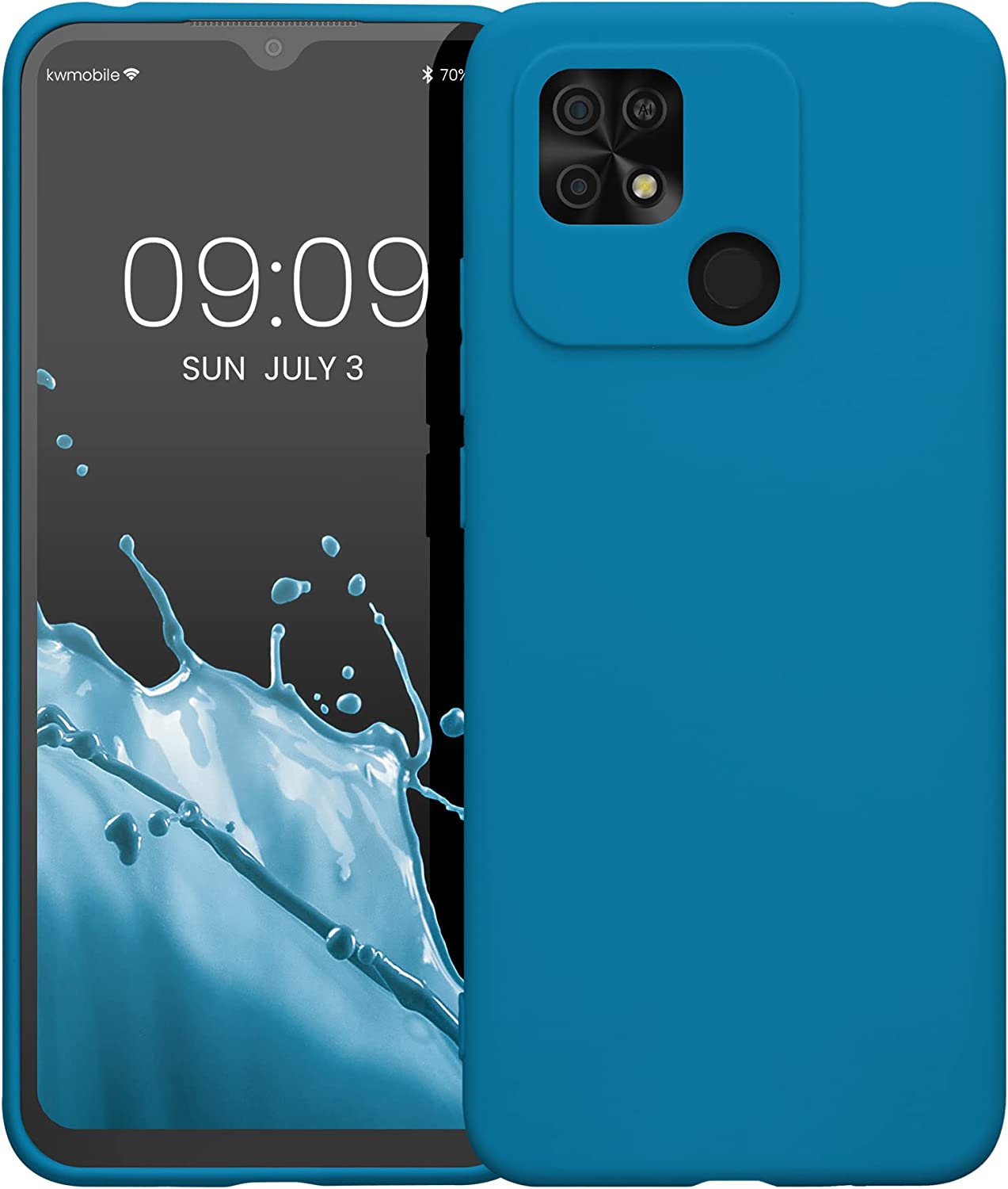 KW Xiaomi Xiaomi Redmi 10C Θήκη Σιλικόνης TPU - Caribbean Blue - 59231.224