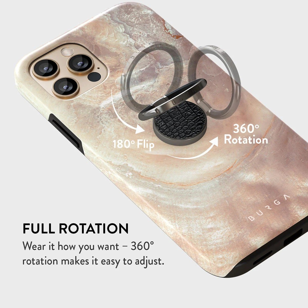 Burga Ring Holder - Δαχτυλίδι Συγκράτησης Κινητού - Βάση Στήριξης - Gunmetal - Reaper's Touch