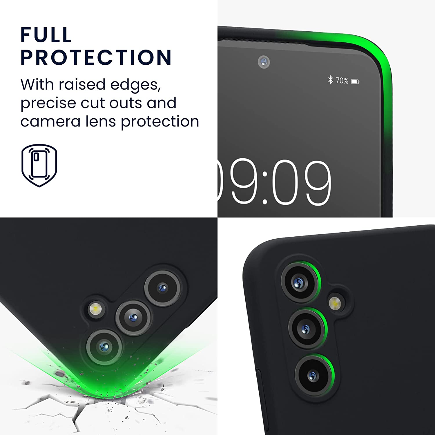 KW Samsung Galaxy A54 5G Θήκη Σιλικόνης Rubberized TPU - Blueberry - 60795.186