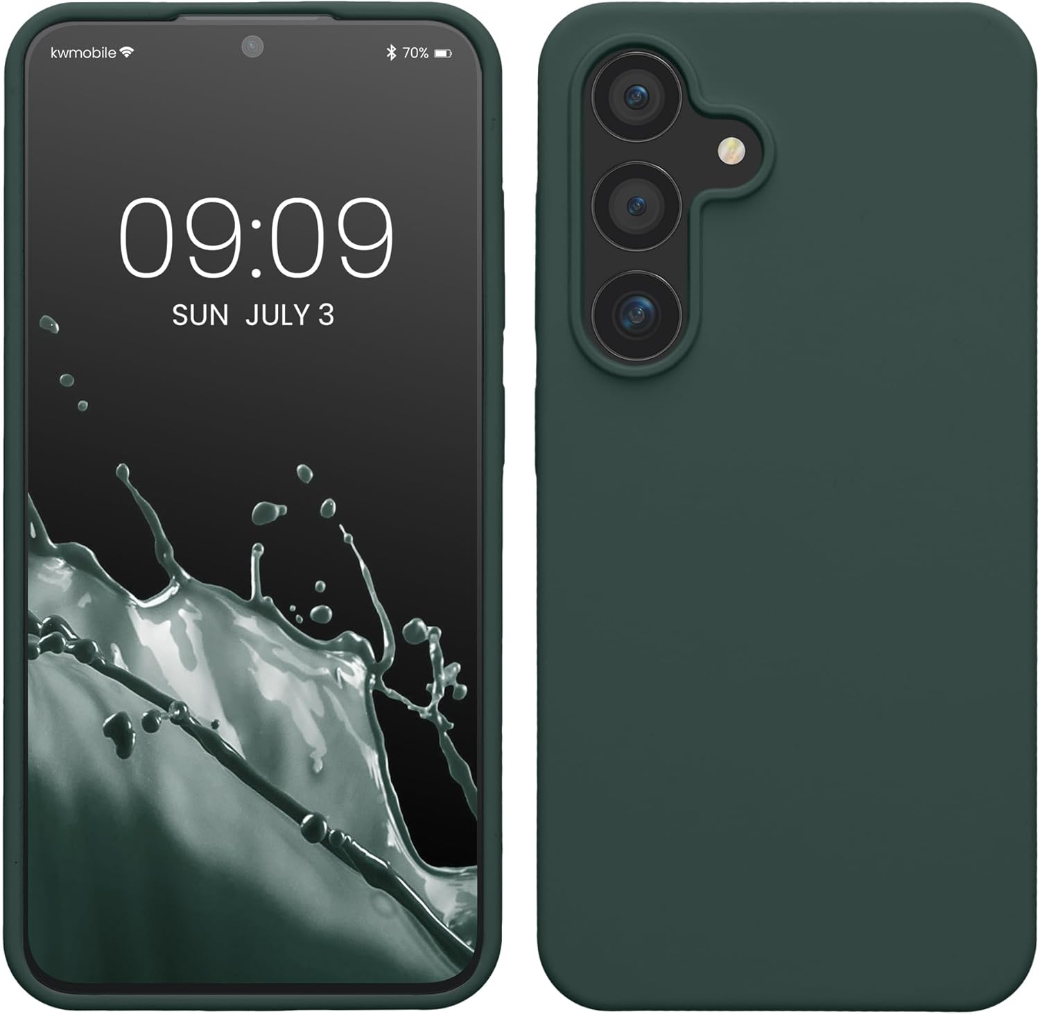 KW Samsung Galaxy S24 Θήκη Σιλικόνης Rubberized TPU - Teal Green