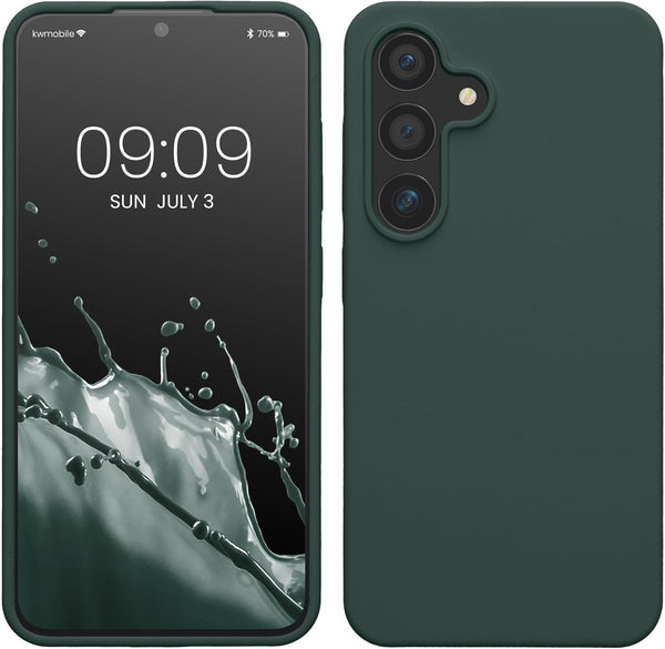 KW Samsung Galaxy S24 Θήκη Σιλικόνης Rubberized TPU - Teal Green