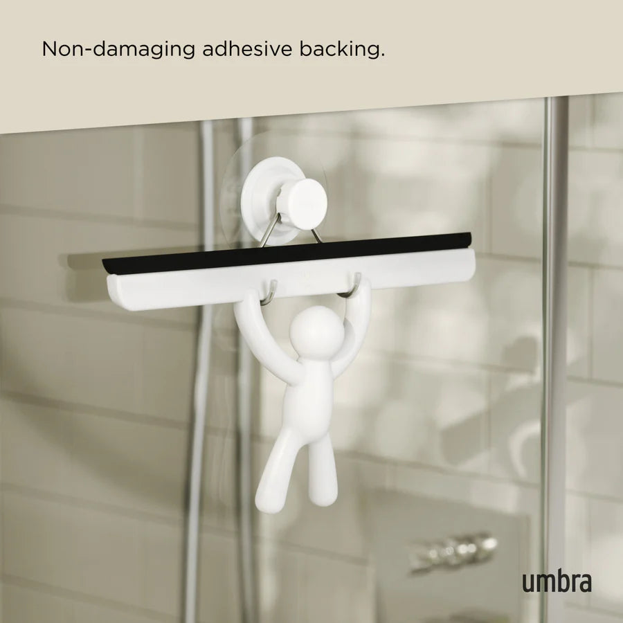 Umbra Buddy Καθαριστής Τζαμιών με Αυτοκόλλητη Βάση - White