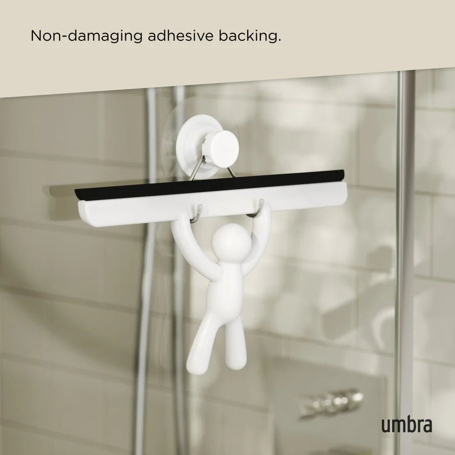 Umbra Buddy Καθαριστής Τζαμιών με Αυτοκόλλητη Βάση - White