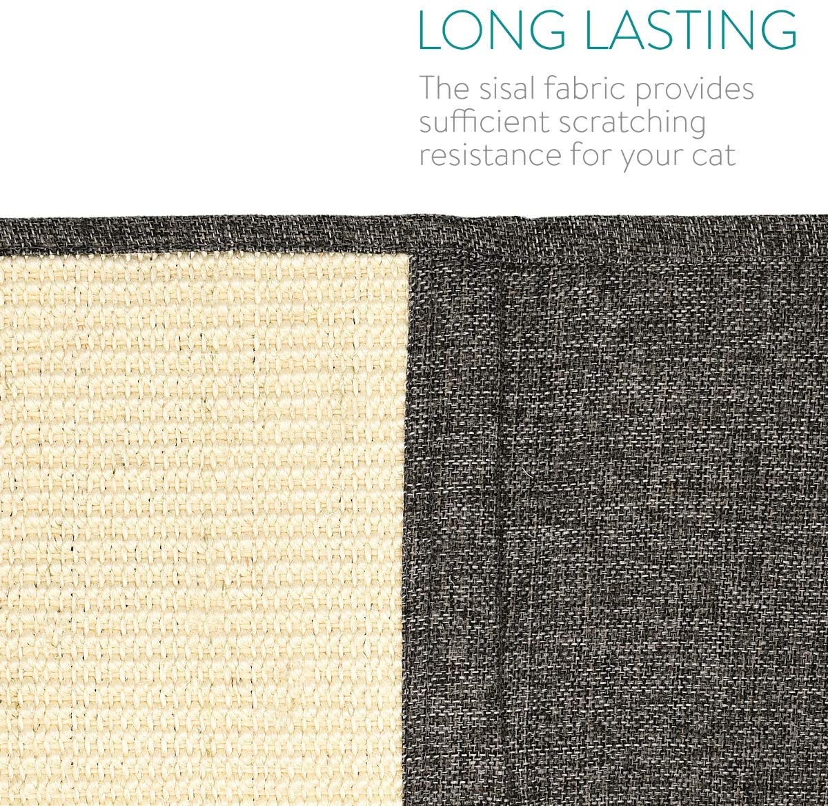 Navaris Cat Scratcher Storage Organiser - Οργανωτής Αποθήκευσης με Ονυχοδρόμιο για Γάτες - 1,74 m x 45,5 cm - Grey - 49098.19