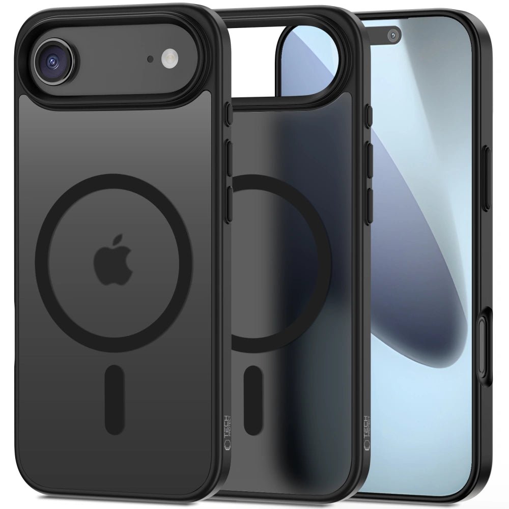 Tech - Protect iPhone Air MagMat - Σκληρή Θήκη με Πλαίσιο Σιλικόνης και MagSafe - Matte Black / Ημιδιάφανη
