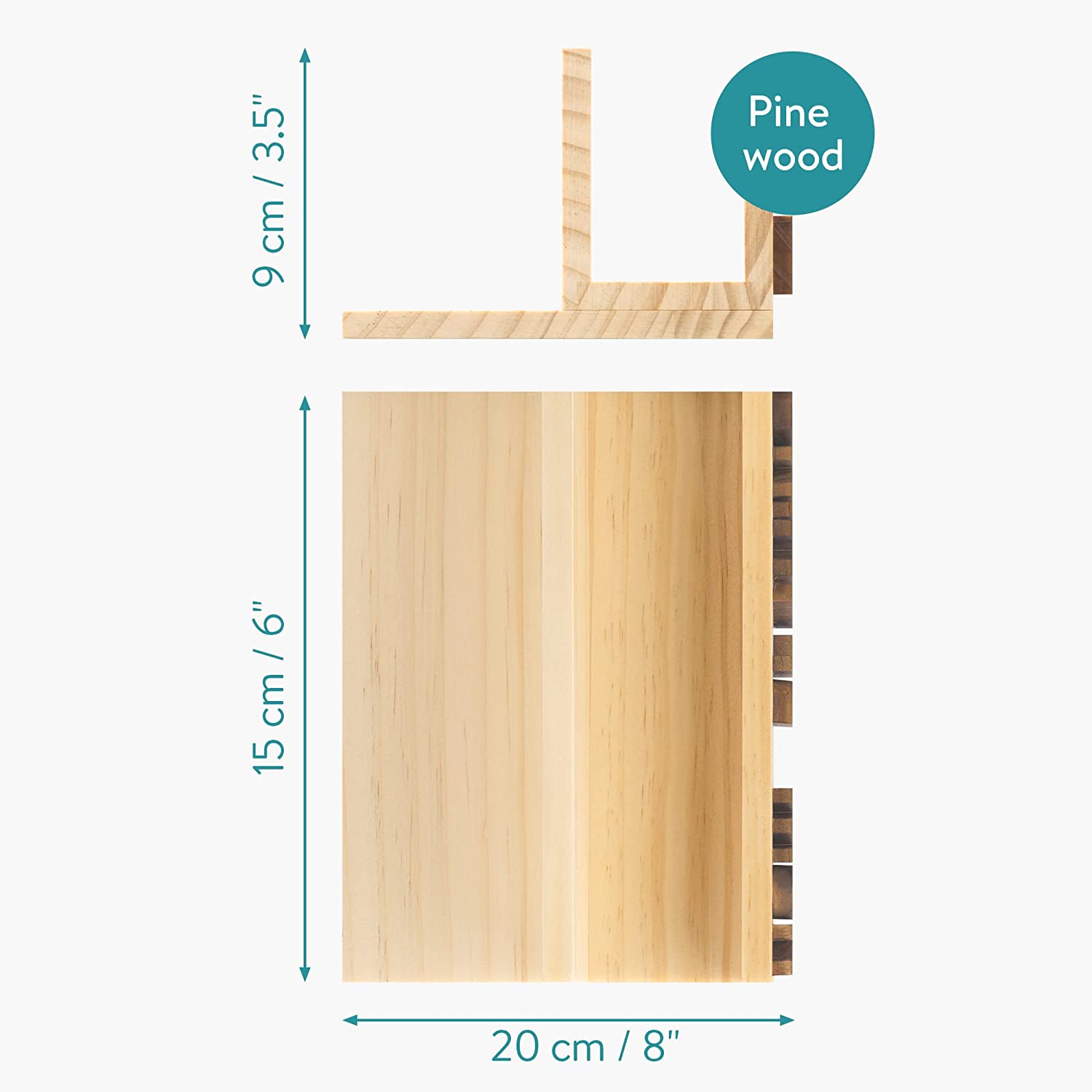 Navaris Ξύλινη Βάση Δίσκων Βινυλίου LP 8 Θέσεων - Design Now Playing - Brown - 60021.01