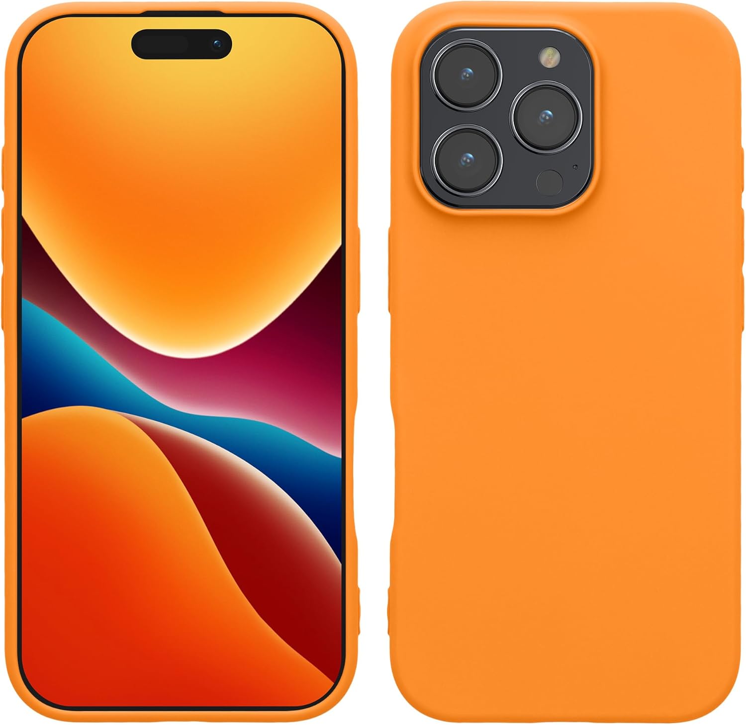 KW iPhone 16 Pro Λεπτή Θήκη Σιλικόνης TPU - Fruity Orange