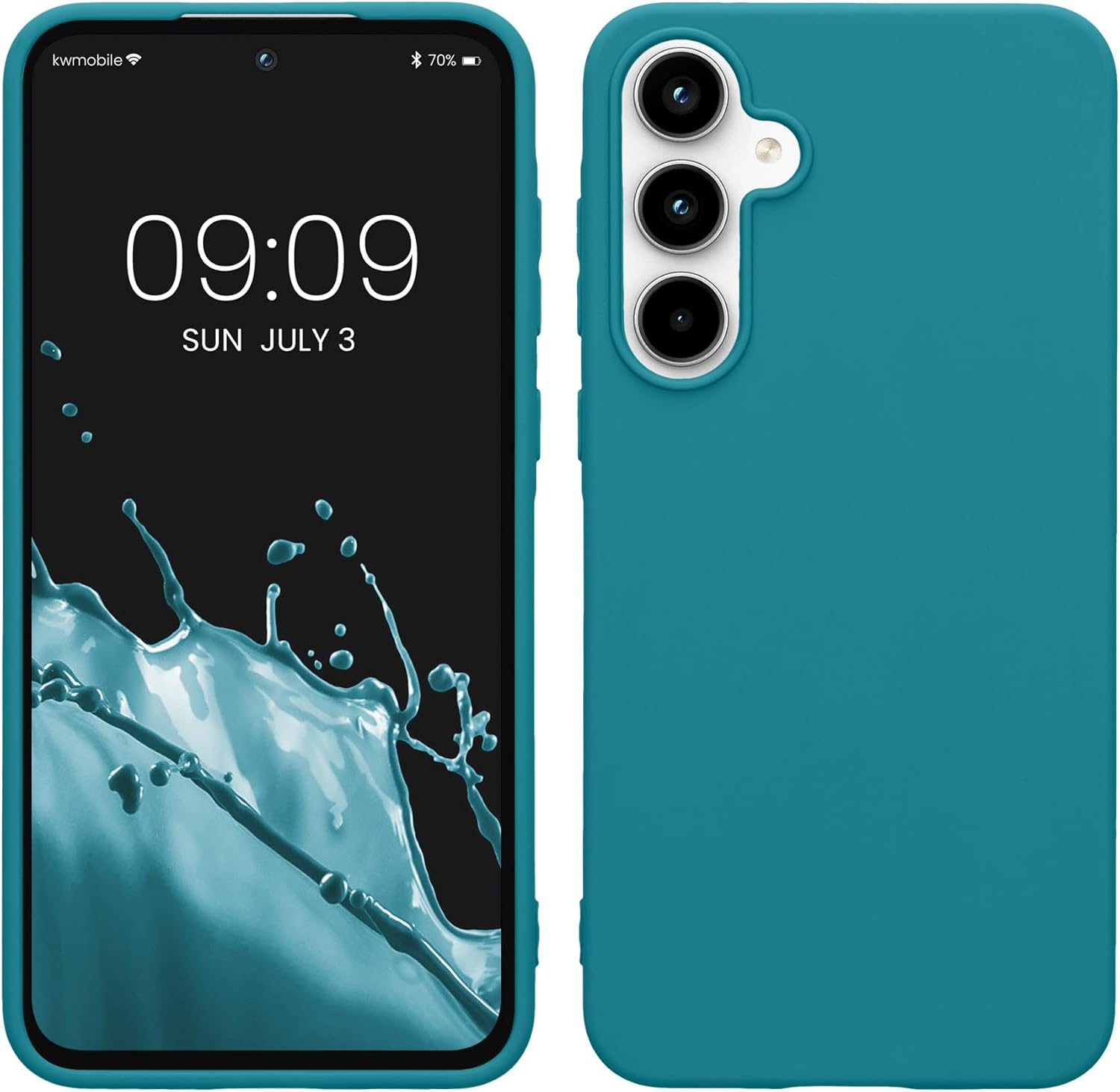 KW Samsung Galaxy A55 5G Λεπτή Θήκη Σιλικόνης TPU - Petrol