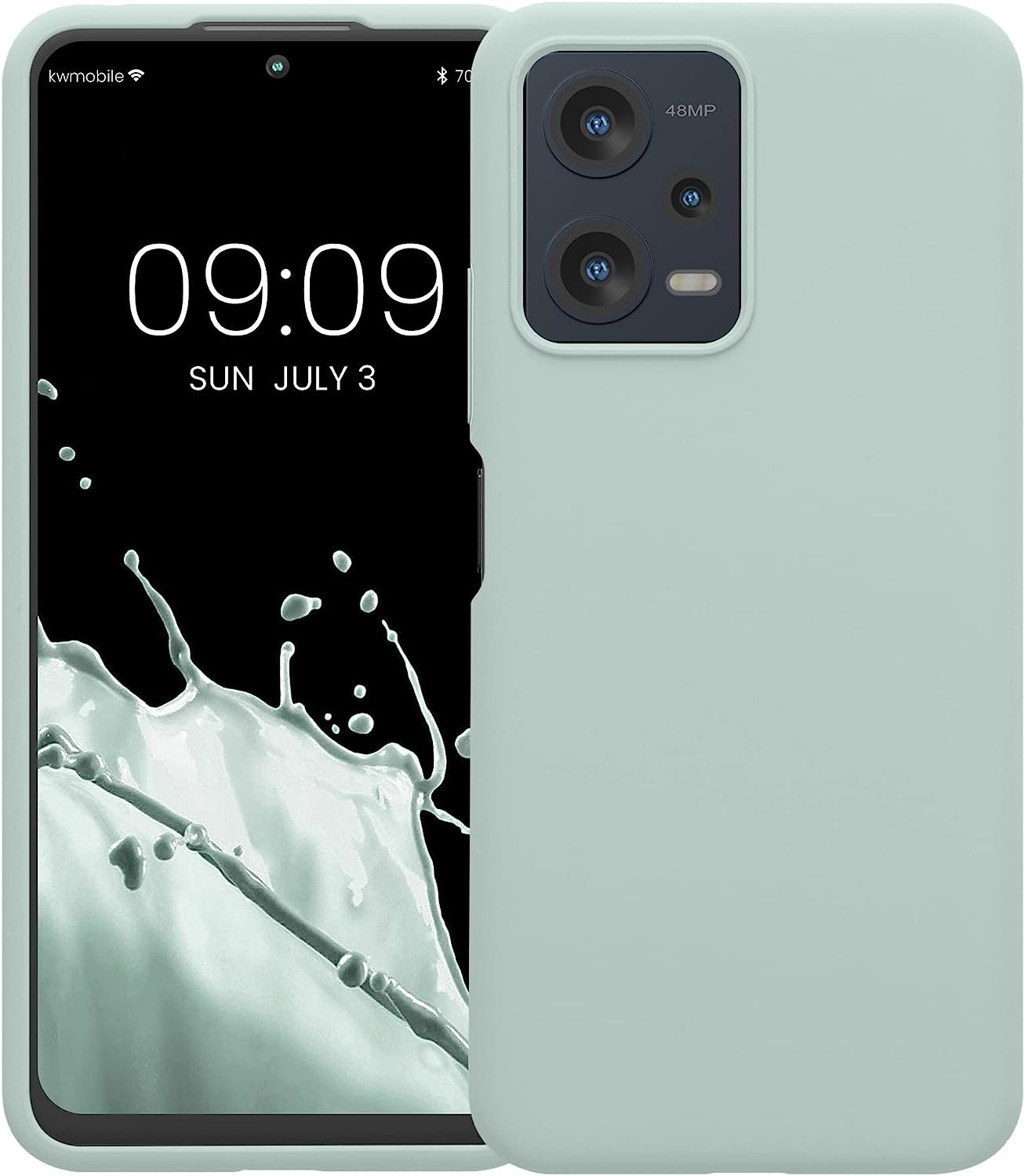 KW Xiaomi Redmi Note 12 5G / Poco X5 5G Θήκη Σιλικόνης Rubberized TPU - Cool Mint - 60889.200