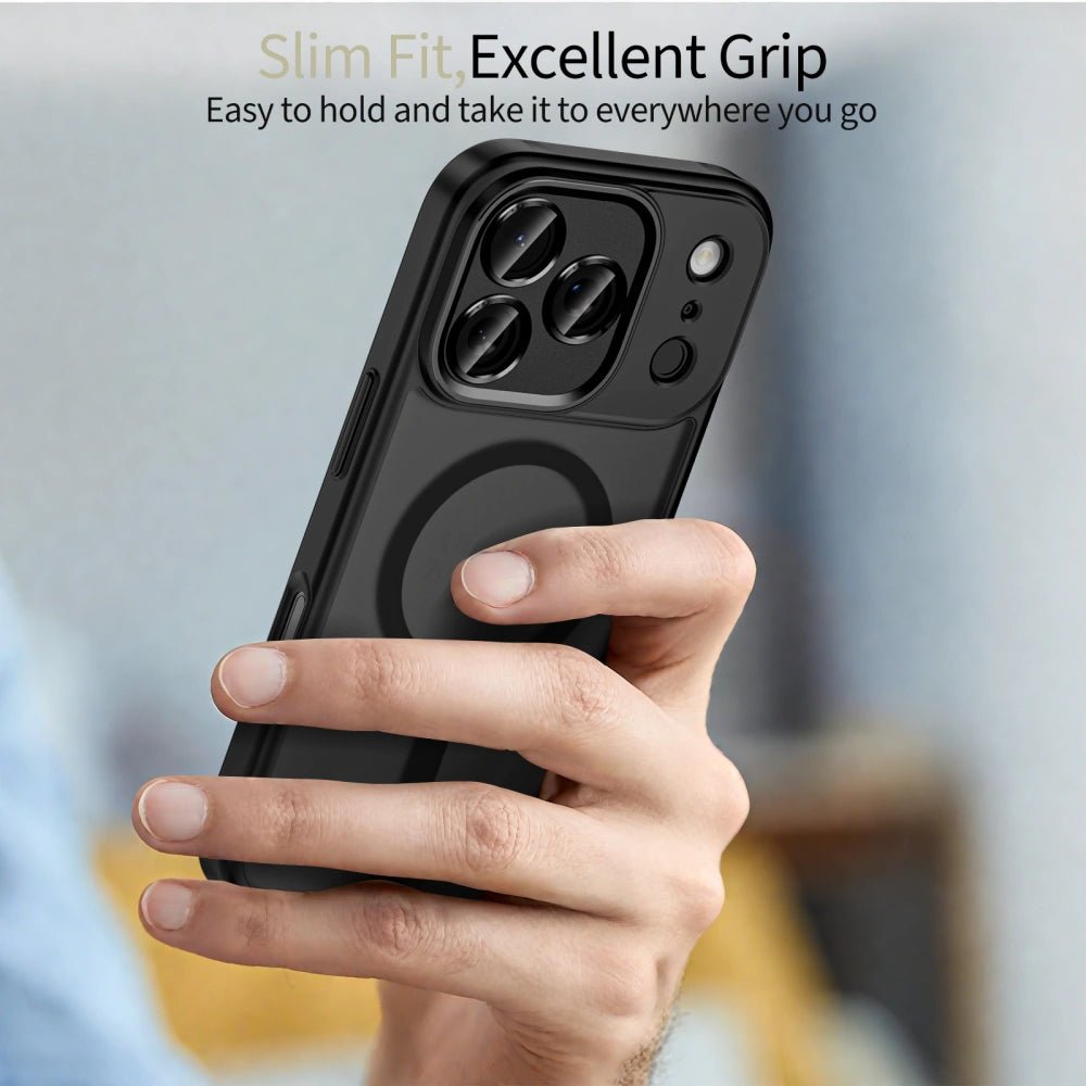 Tech - Protect iPhone 17 Pro - MagCam MagSafe - Σκληρή Θήκη με Πλαίσιο Σιλικόνης και Προστασία Κάμερας - Matte Black