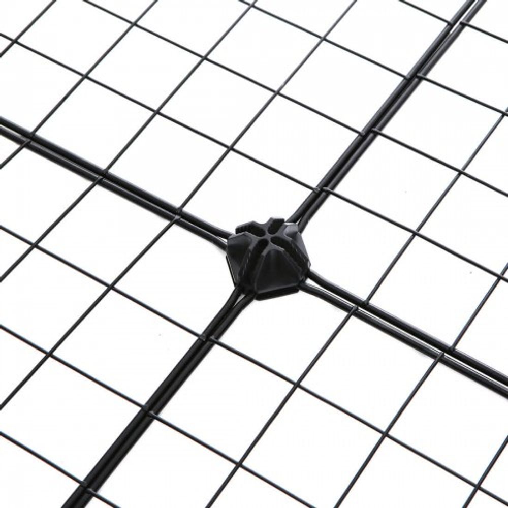 Songmics Σύστημα Αποθήκευσης με 12 Ράφια από Μεταλλικό Πλέγμα - Black - LPI34H