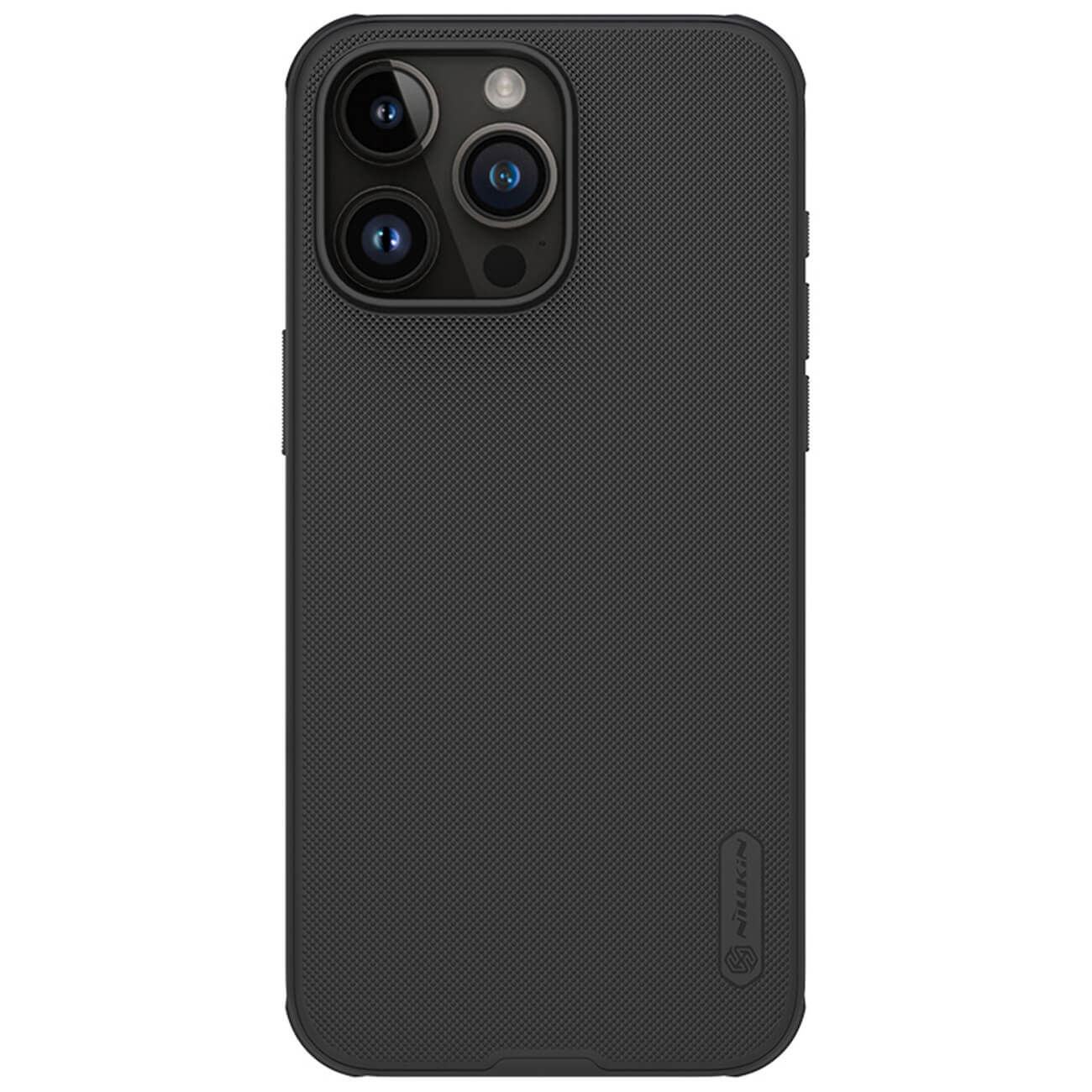 Nillkin iPhone 15 Pro Max Super Frosted Shield Pro Σκληρή Θήκη με Πλαίσιο Σιλικόνης - Black