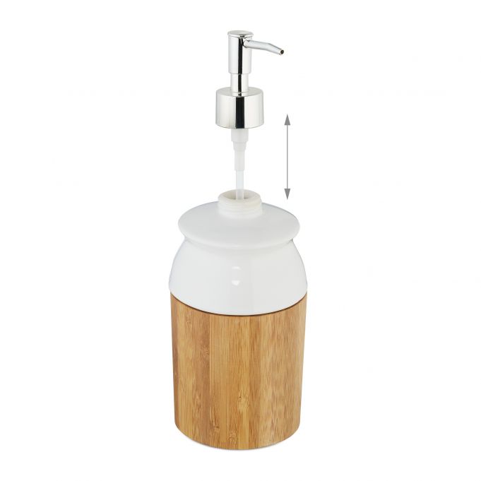 Relaxdays Σαπουνοθήκη Dispenser - Natural - 4052025288129