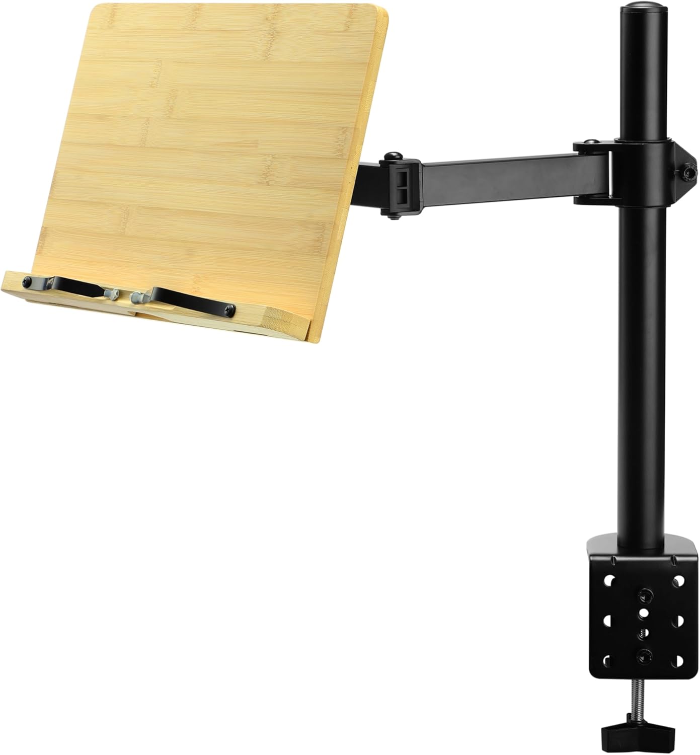 Navaris Βάση Στήριξης Βιβλίων και Τάμπλετ με Ρυθμιζόμενο Βραχίονα - Bamboo Brown