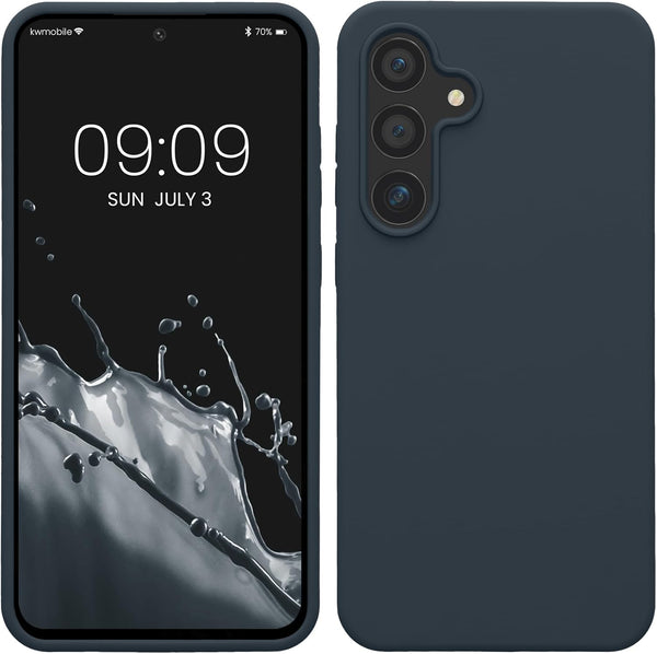 KW Samsung Galaxy S24 FE Θήκη Σιλικόνης Rubberized TPU - Dark Slate