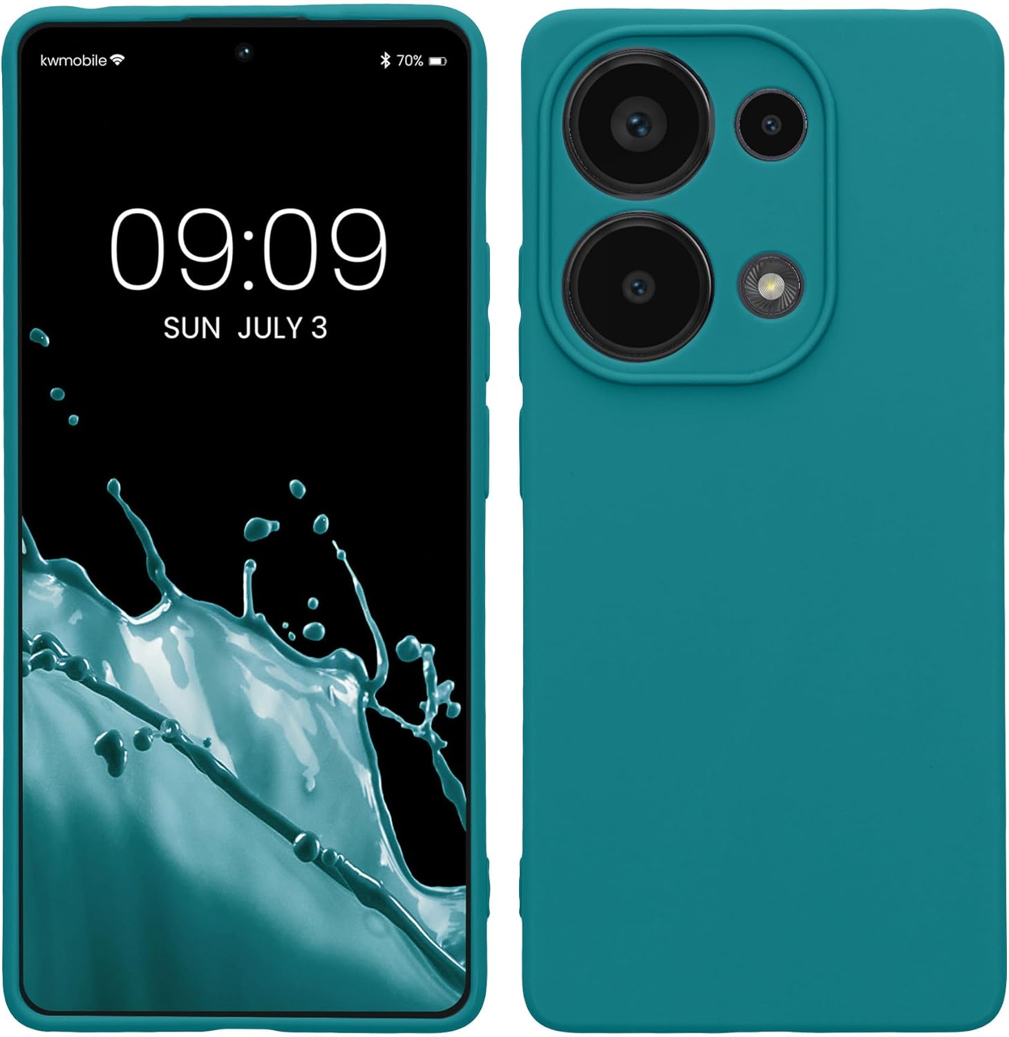 KW Xiaomi Redmi Note 13 Pro 4G Θήκη Σιλικόνης TPU - Matte Petrol